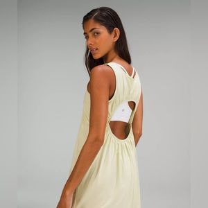 Lululemon open back dress - new with tags. Hemmed!